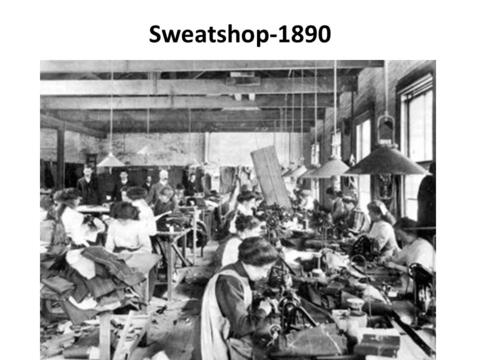 Sweatshop 1890s