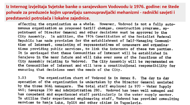 World Bank Report on Sarajevo Water Supply 1976